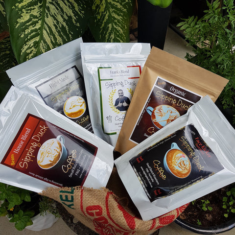 Sipping Duck Coffee Blends