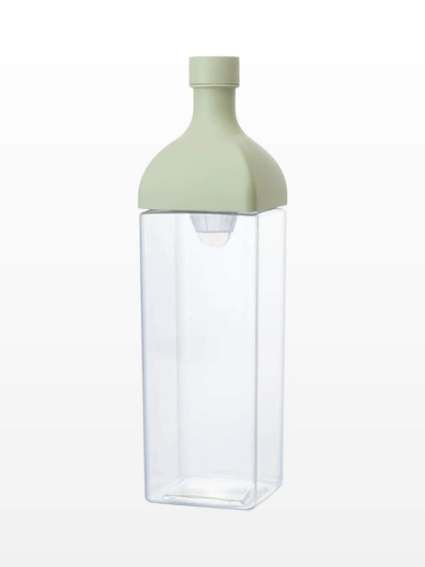 Hario iced tea maker with green lid.